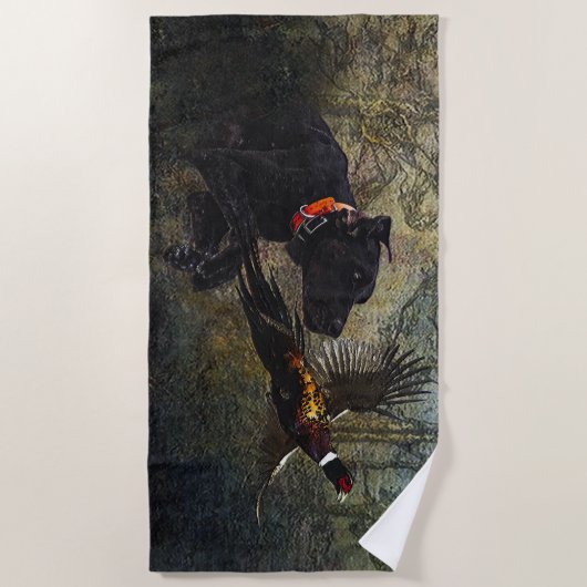 SAP, jacht fazant Strandlaken (Voorkant)