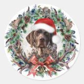 SAP Kerstmis Ronde Sticker (Voorkant)