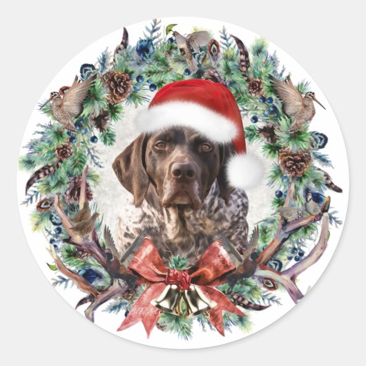 SAP Kerstmis Ronde Sticker (Voorkant)