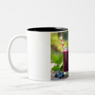 sap met rietje tweekleurige koffiemok
