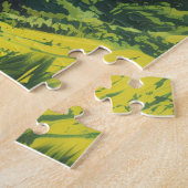 Sapa Vietnam Azië Rijstterrassen Vintage Reizen Legpuzzel (Zijkant)