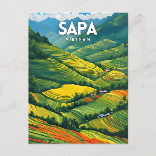 Sapa Vietnam Briefkaart (Voorkant)