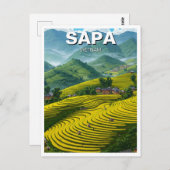 Sapa Vietnam Reizen Briefkaart (Voorkant / Achterkant)