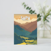 Sapa Vietnam Tour Reizen Briefkaart (Staand voorkant)