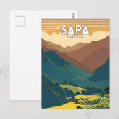 Sapa Vietnam Tour Reizen Briefkaart (Voorkant / Achterkant)
