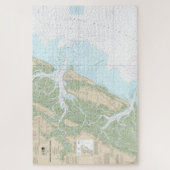 Sapelo en Doboy geluiden nautische grafiek 11510 Legpuzzel (Verticaal)