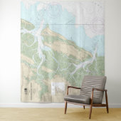 Sapelo en Doboy geluiden nautische grafiek 11510 Wandkleed (In situ)