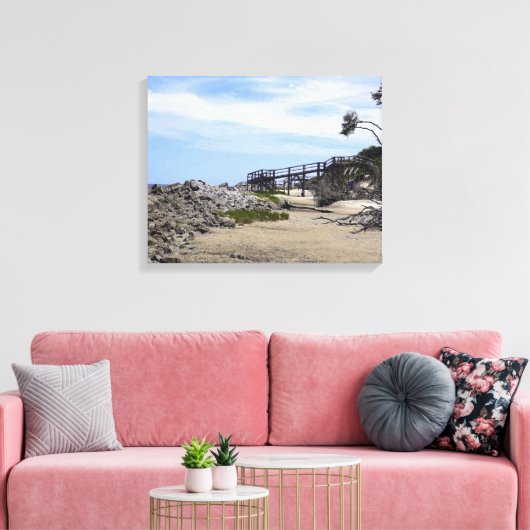 Sapelo Island Beach Canvas Afdruk (Insitu (Woonkamer))