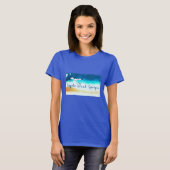 Sapelo Island GA Seashore and Seagull T-shirt (Voorkant volledig)