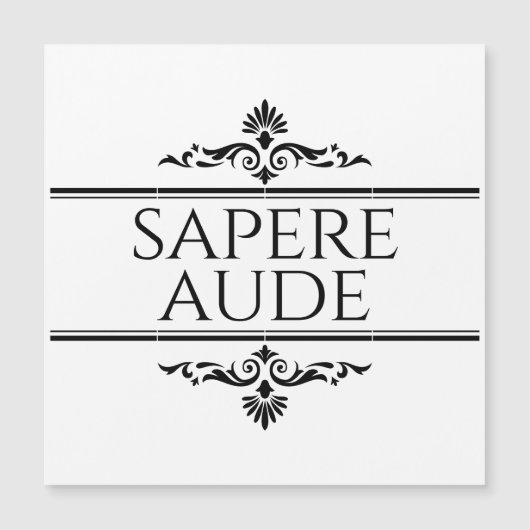 Sapere Aude (Voorkant)