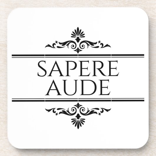 Sapere Aude Bier Onderzetter (Voorkant)