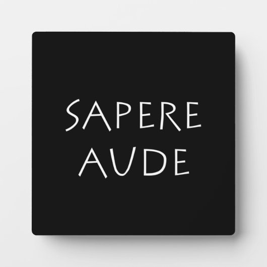 Sapere aude fotoplaat (Voorkant)