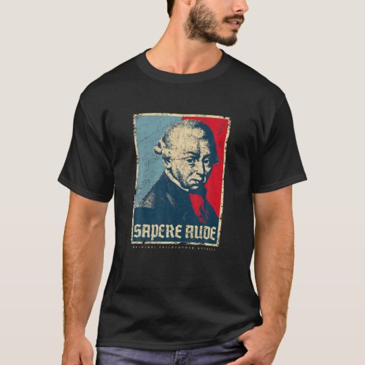 Sapere Aude Immanuel Kant Transcendental Philosoph T-shirt (Voorkant)