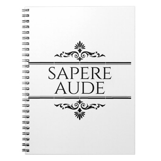 Sapere Aude Notitieboek (Voorkant)