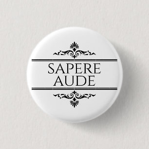 Sapere Aude Ronde Button 3,2 Cm