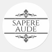 Sapere Aude Ronde Sticker (Voorkant)