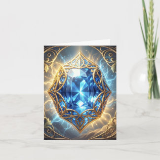 Saphir – Der Stein der Wahrheit und Weisheit´9 Feestdagen Kaart