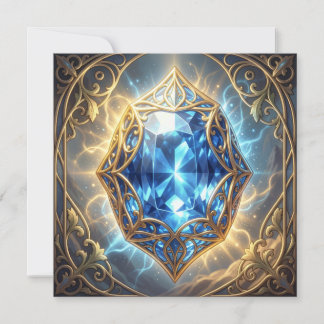 Saphir – Der Stein der Wahrheit und Weisheit´9 Feestdagenkaart