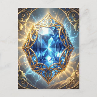 Saphir – Der Stein der Wahrheit und Weisheit´9 Feestdagenkaart