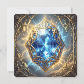 Saphir – Der Stein der Wahrheit und Weisheit´9 Feestdagenkaart