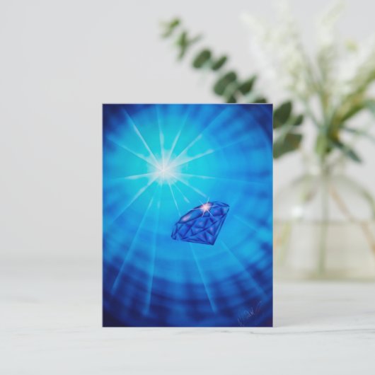 Saphir mit briefkaart (Staand voorkant)