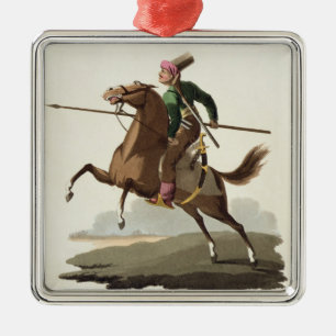 Saphir, uit de "Costumes of the Various Nations", Metalen Ornament