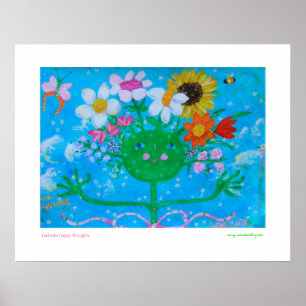 Saphire's gelukkige gedachten poster