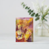 SAPHO, DANS, MUZIEK EN POËZIE, VISITEKAARTJE (Staand voorkant)