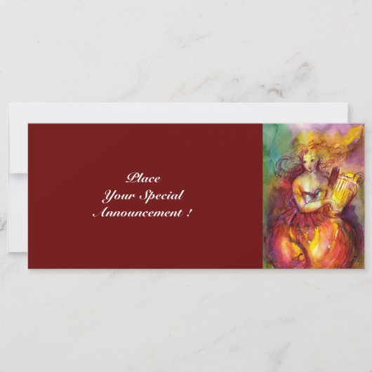 SAPHO, helder rood geel groen Kaart (Voorkant)