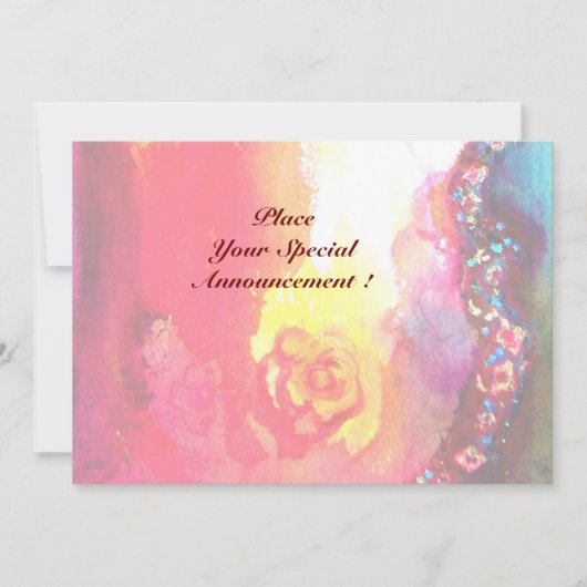 SAPHO, helderrood geel groen Aankondiging (Voorkant)