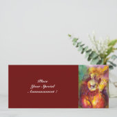 SAPHO, helderrood geel groen Kaart (Staand voorkant)