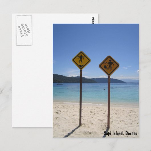 Sapi Island, Borneo Briefkaart (Voorkant / Achterkant)