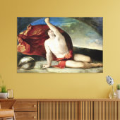 Sapiente con Compasso e Globo Fine Art Canvas (Insitu (Woonkamer))