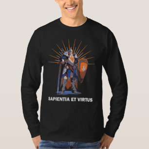SAPIENTIA ET VIRTUS Tempeliers motto T-shirt