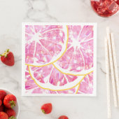 Sapige Gem Texas Roze Grapefruit Schijf Citrus Fee Servet (Insitu)