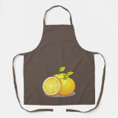 Sapige sinaasappels leuk fruit schort (Voorkant)