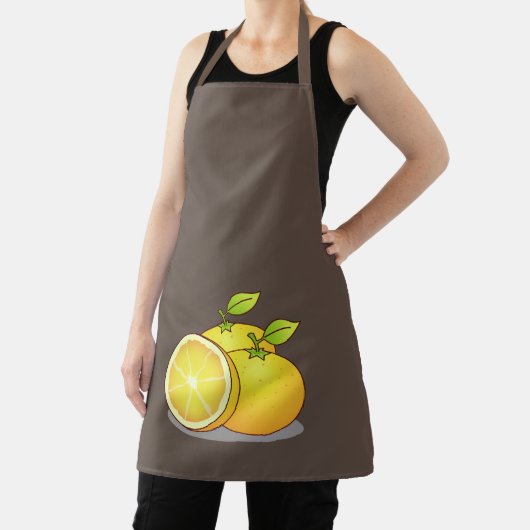 Sapige sinaasappels leuk fruit schort (Insitu)