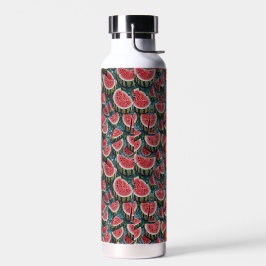 Sapige watermeloenpatroonontwerp 1 waterfles