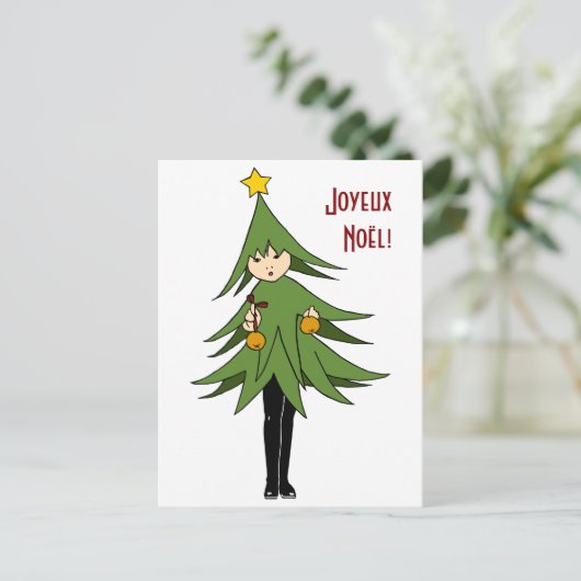 Sapinette/Briefkaart met kerstbomen Briefkaart (Staand voorkant)