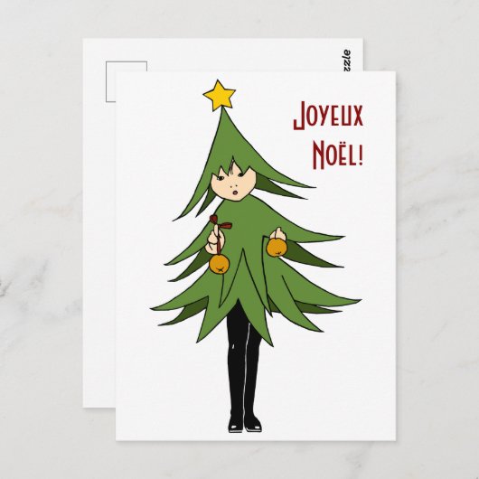 Sapinette/Briefkaart met kerstbomen Briefkaart (Voorkant / Achterkant)