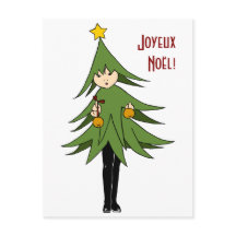 Sapinette/Briefkaart met kerstbomen