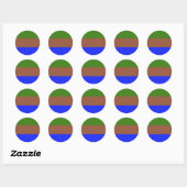 Sapiosexual Pride Flag  Ronde Sticker (Vel)