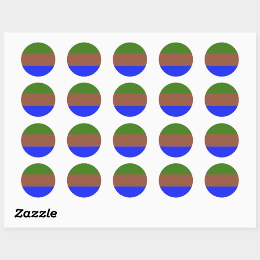 Sapiosexual Pride Flag  Ronde Sticker (Vel)