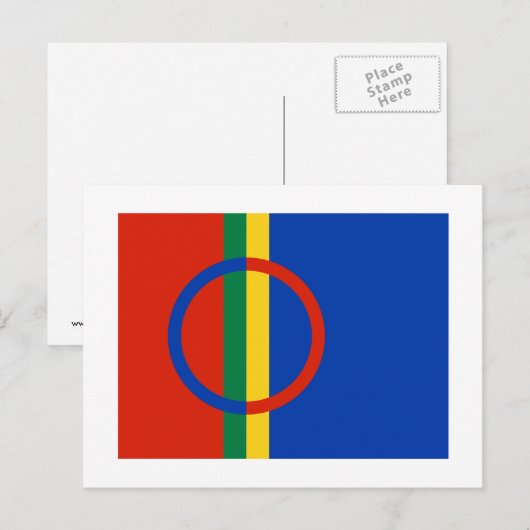 Sapmi-vlag Briefkaart (Voorkant / Achterkant)
