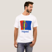 Sapmi-vlag met naam in Saami T-shirt (Voorkant volledig)