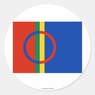 Sapmi-vlag Ronde Sticker