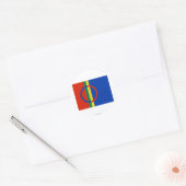 Sapmi-vlag Ronde Sticker (Envelop)
