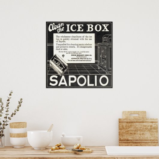 Sapolio Soap Ad vanaf 1924 Poster (Keuken)