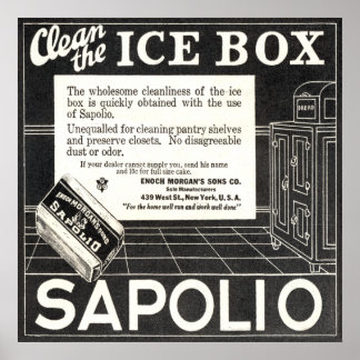 Sapolio Soap Ad vanaf 1924 Poster