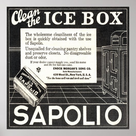  Sapolio Soap Ad vanaf 1924 Poster (Voorkant)
